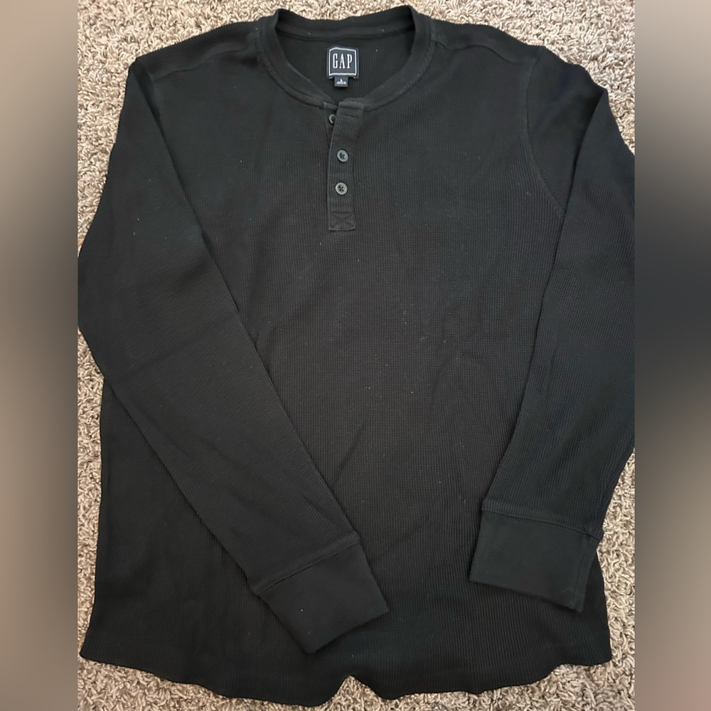 Black Henley Shirt